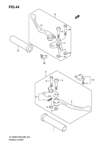 VL1500 Рулевой рычаг