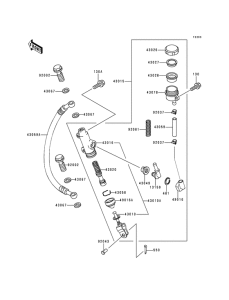 KZ1000 Задний тормозной цилиндр