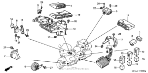GL1800 Панель приборов