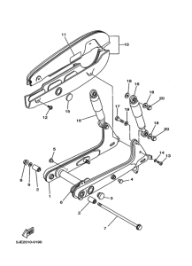 YB50 Задний рычаг и подвеска
