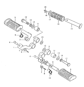 GS550 Подножки