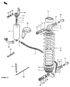 RM250 Амортизатор model