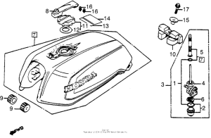 CB1000 Топливный бак