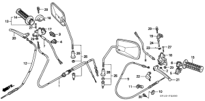 SA50 Handle lever / switch / cable
