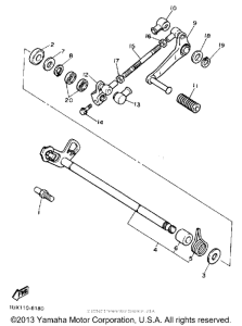 FJ1200DC Вал переключения
