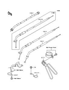 KL110 Тросы управления