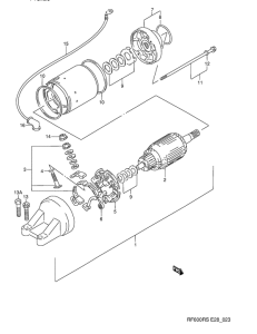 RF600 Стартерный мотор