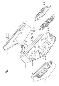 DR350 Обтекатель задний