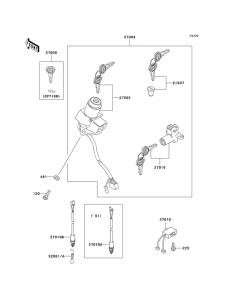 KZ1000 Замок зажикания