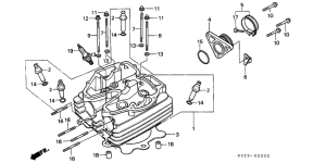XLX350 Головка цилиндров