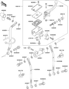 ZX500 Front master cylinder(zx500-c3)