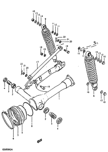 GS850 Маятник задний