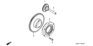 CB900F Муфта стартера