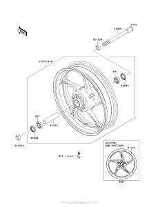 ZR1000 Переднее колесо