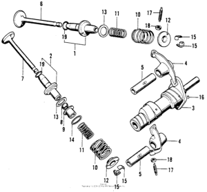 CL90 Распределительный вал и клапана