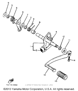 XV920J Вал переключения