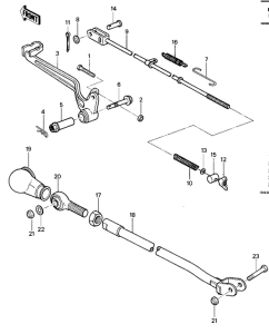 KDX400 Педаль тормоза