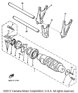 XVZ13DTC Копирный вал