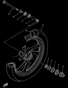 TZR50 - roue avant