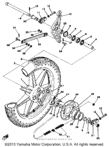 RD400D Переднее колесо