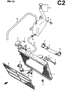 RG125 Радиатор