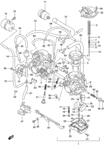 GS500 Carburetor assy