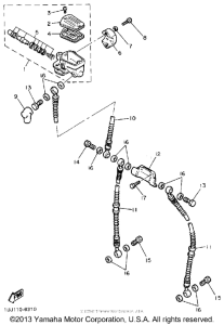 YX600AC Главный тормозной цилиндр