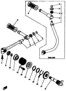 TY50M Кик стартер