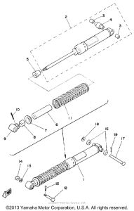 DT125G Задняя подвеска