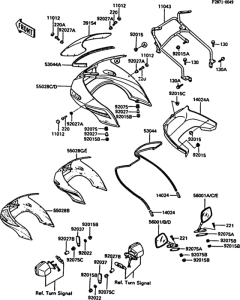 ZX550 Cowling(1 / 2)(zx550-a1 / a2)