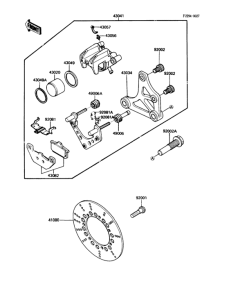 ZG1200 Задний тормоз