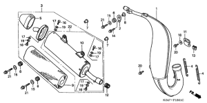 CR125R Глушитель
