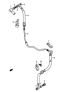 DR650 Передние тормозные трубки