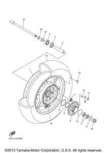 XVS11ATYCL Переднее колесо