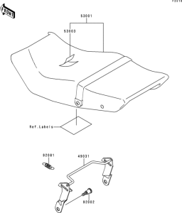 EX250 Сиденье