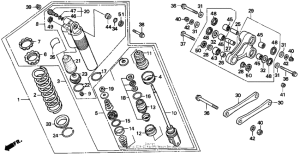 CR250R Rear shock absorber 97