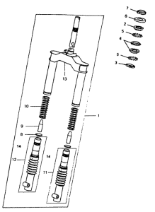 CW50 Передняя вилка