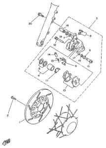 SR250SP Передний тормоз