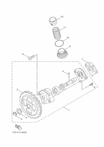 XC125SR オイルポンプ