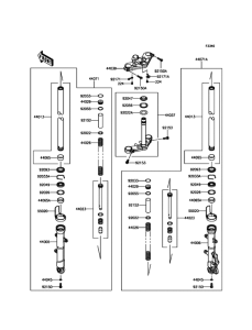 EX300 Передняя вилка