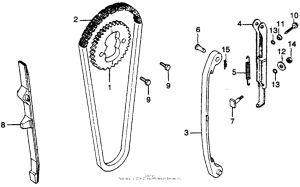 CB400 Cam chain + tensioner