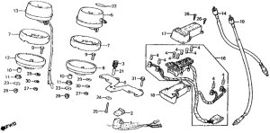 CX500 Спидометр + тахометр