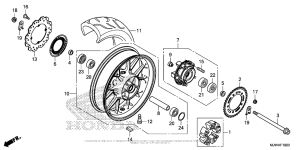 CBR500R (ABS) Переднее колесо