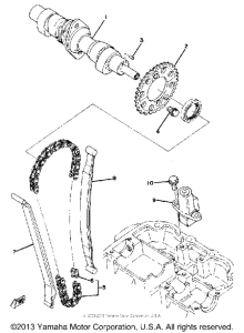 XS400SG Цепь механизма газораспределения