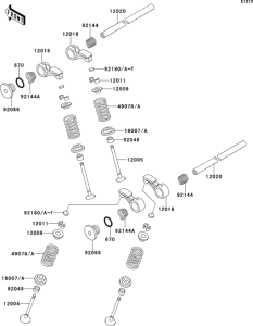 ZX400 Клапана
