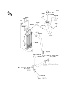 KMX125 Радиатор