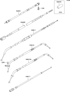VN800 Тросы управления