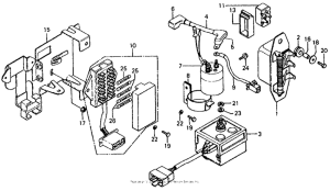 CB750 Fuse box + regulator + rectifier