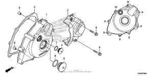  Крышка картера левая
