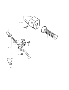 GS1000 Left handle switch